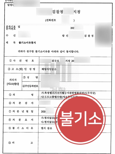 수원교통사고전문변호사 | 도주치상 혐의 사건, ‘불기소’로 마무리