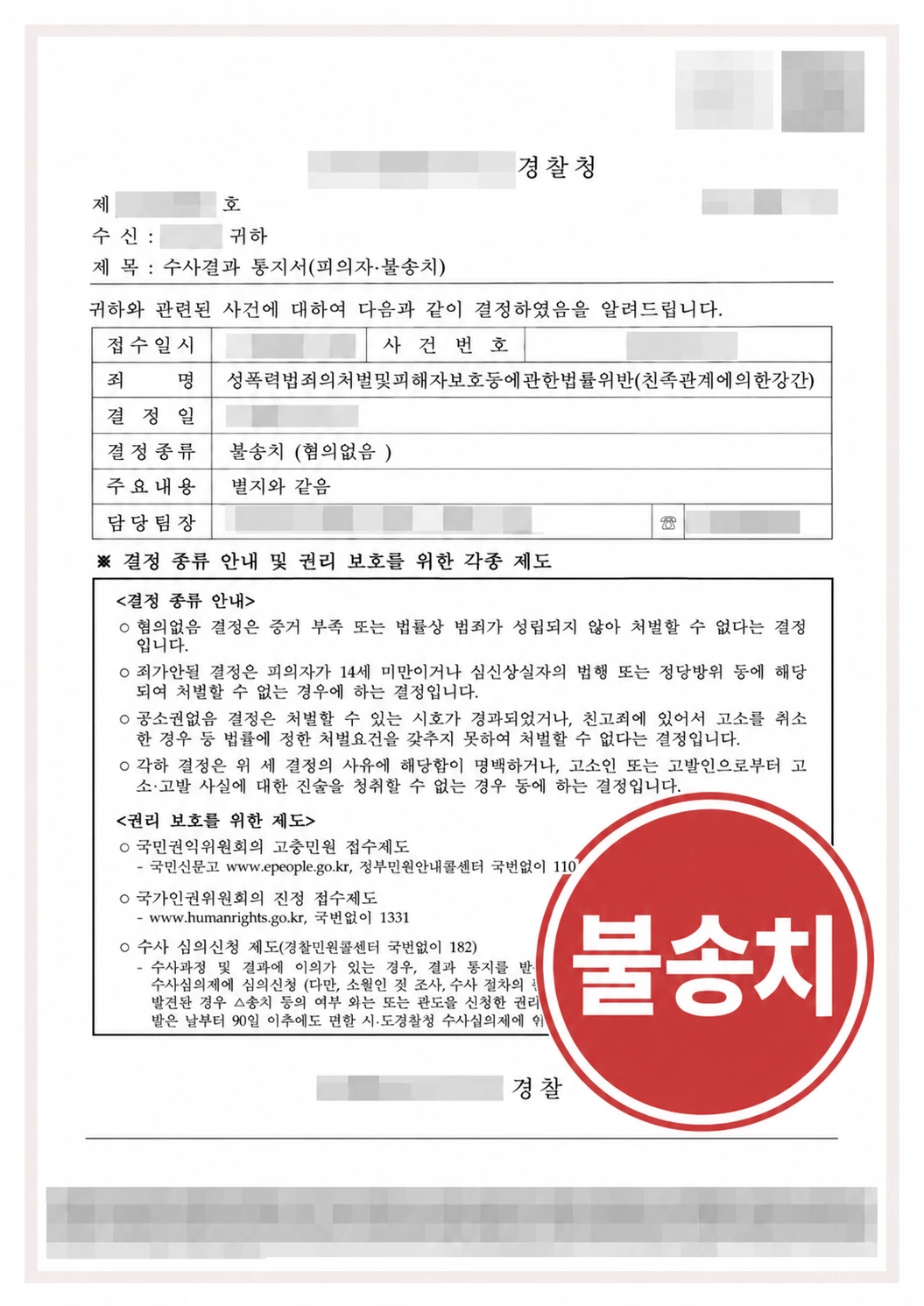 20261013052949279-b59d4e89ff4167c1 성폭력처벌법 위반으로 조카에게 고소당한 의뢰인, 불송치 결과